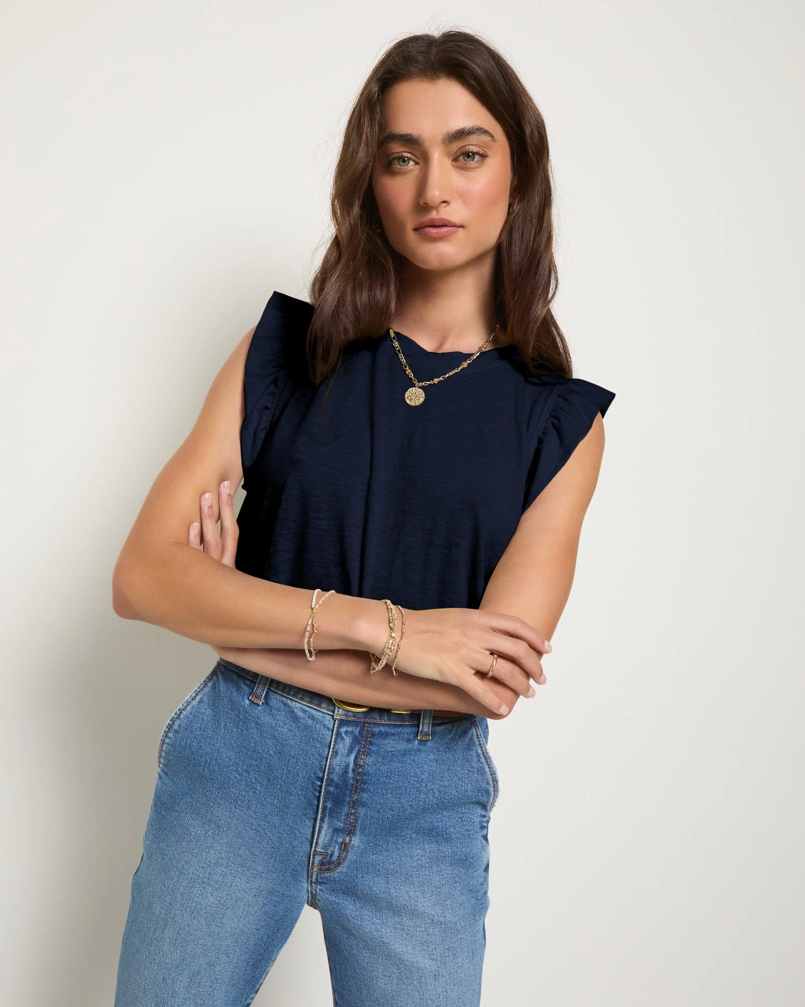 Ruffle Shoulder Tank - Image 10