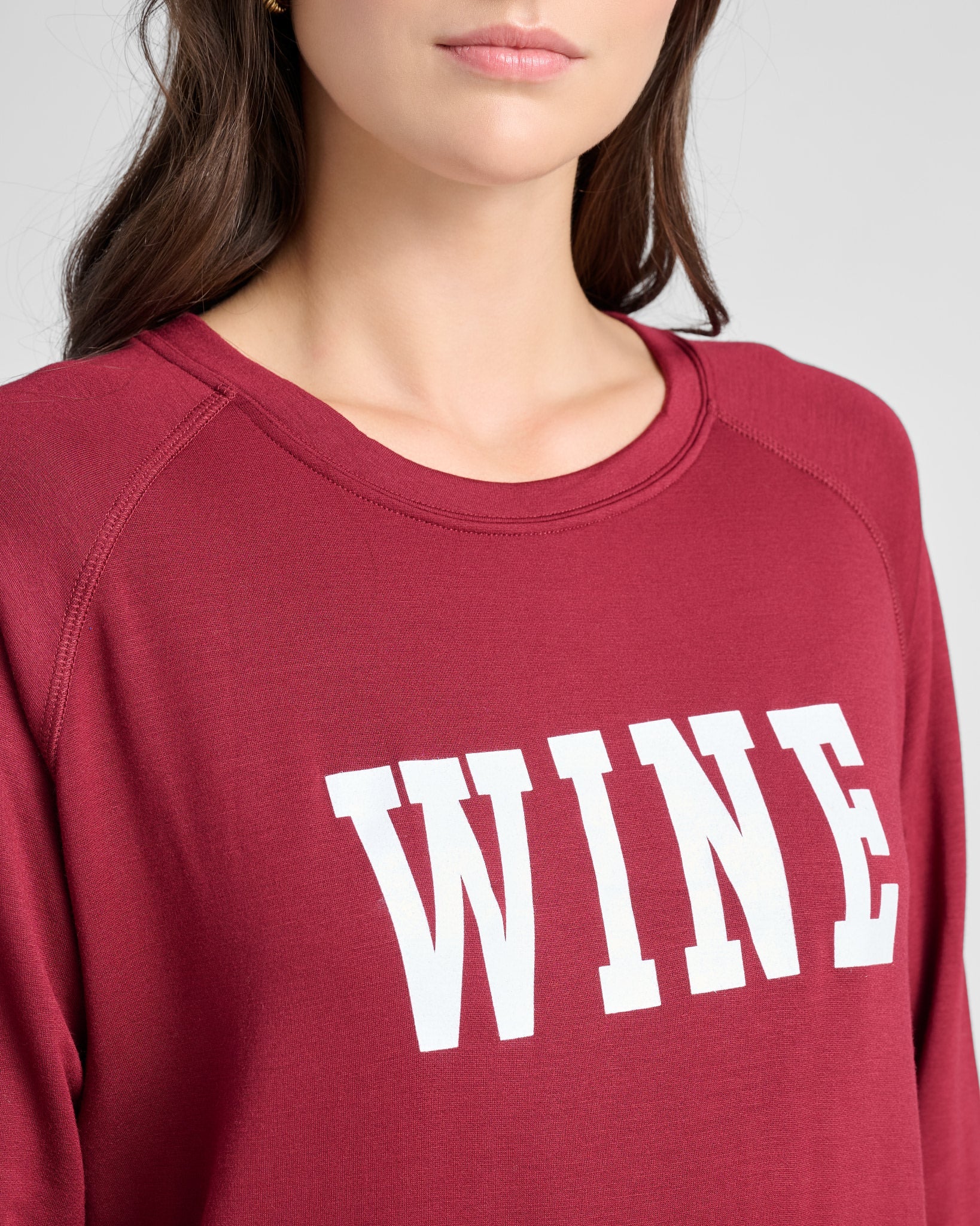 "Wine" Graphic Pullover - Image 3