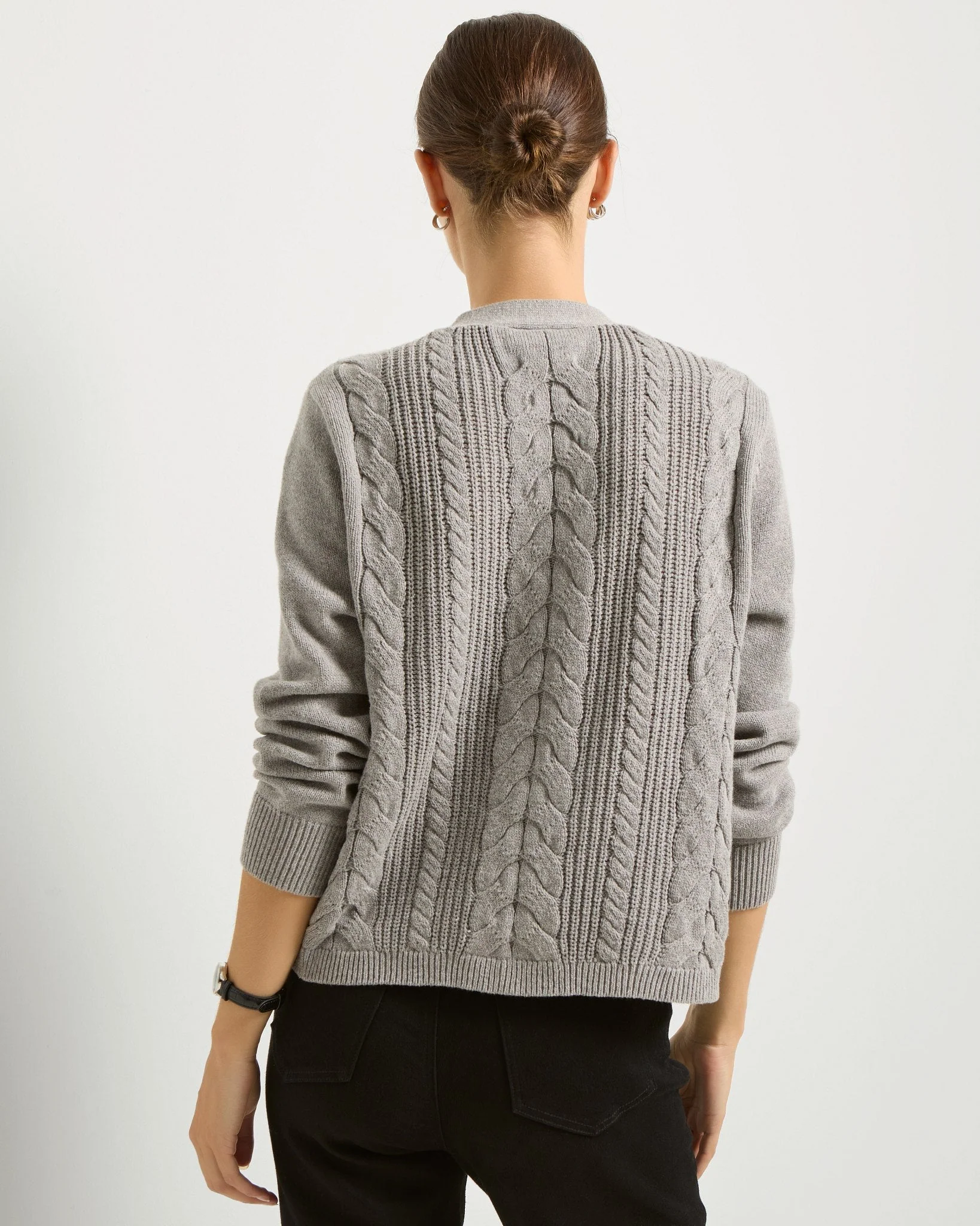 Amethyst Cable Cardigan - Image 2