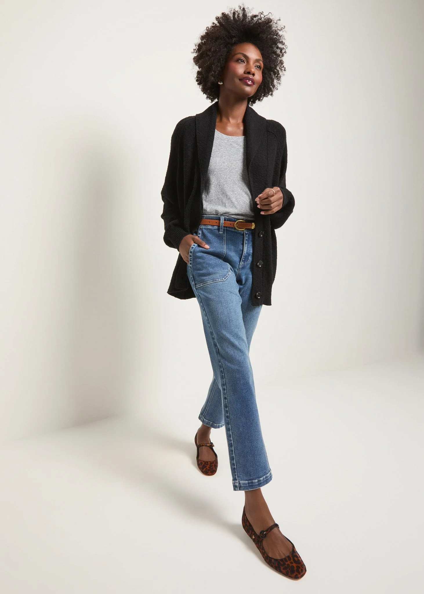 Aura Shawl Collar Cardigan - Image 3