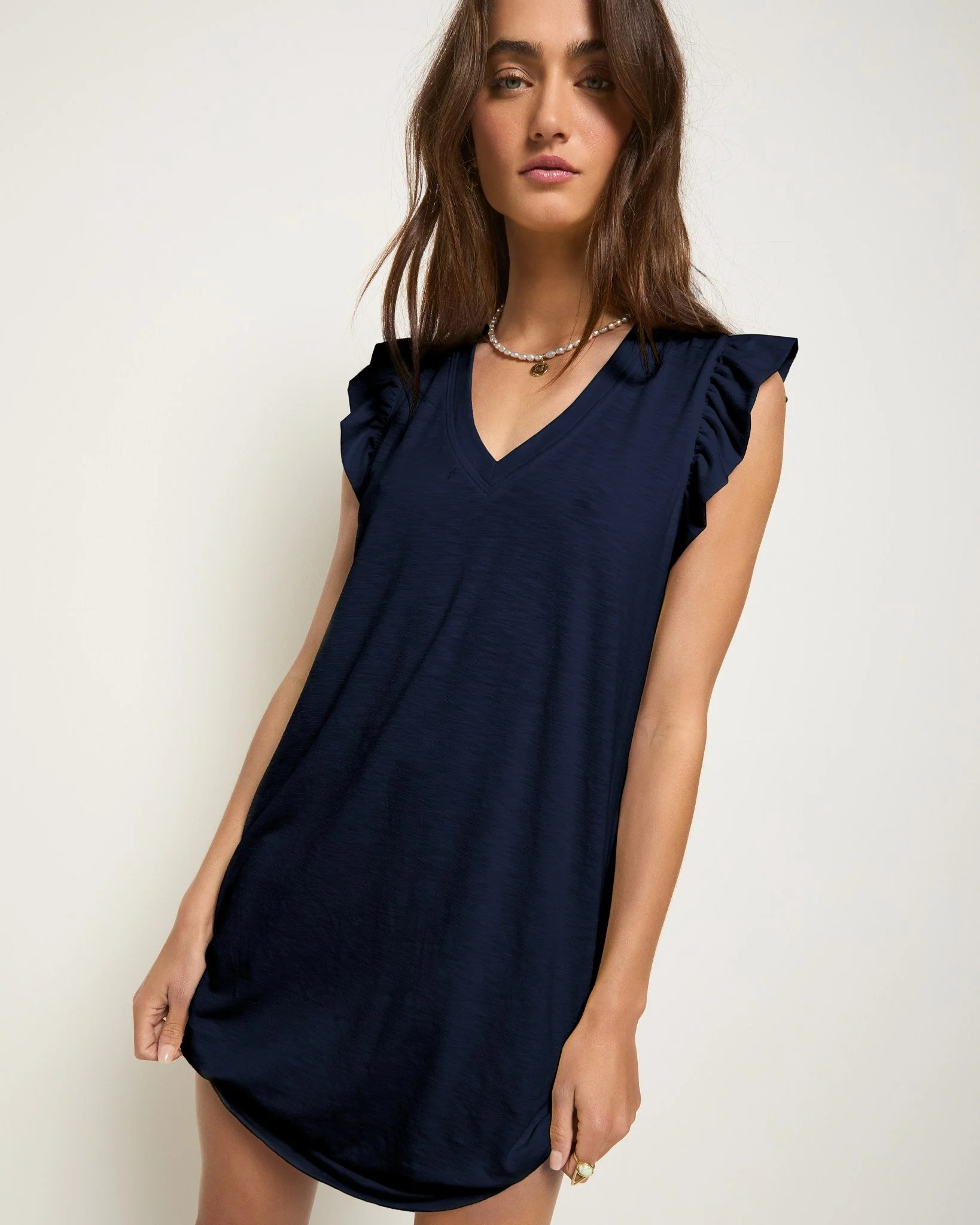 Bliss Ruffle Sleeve Short Dress - Image 6