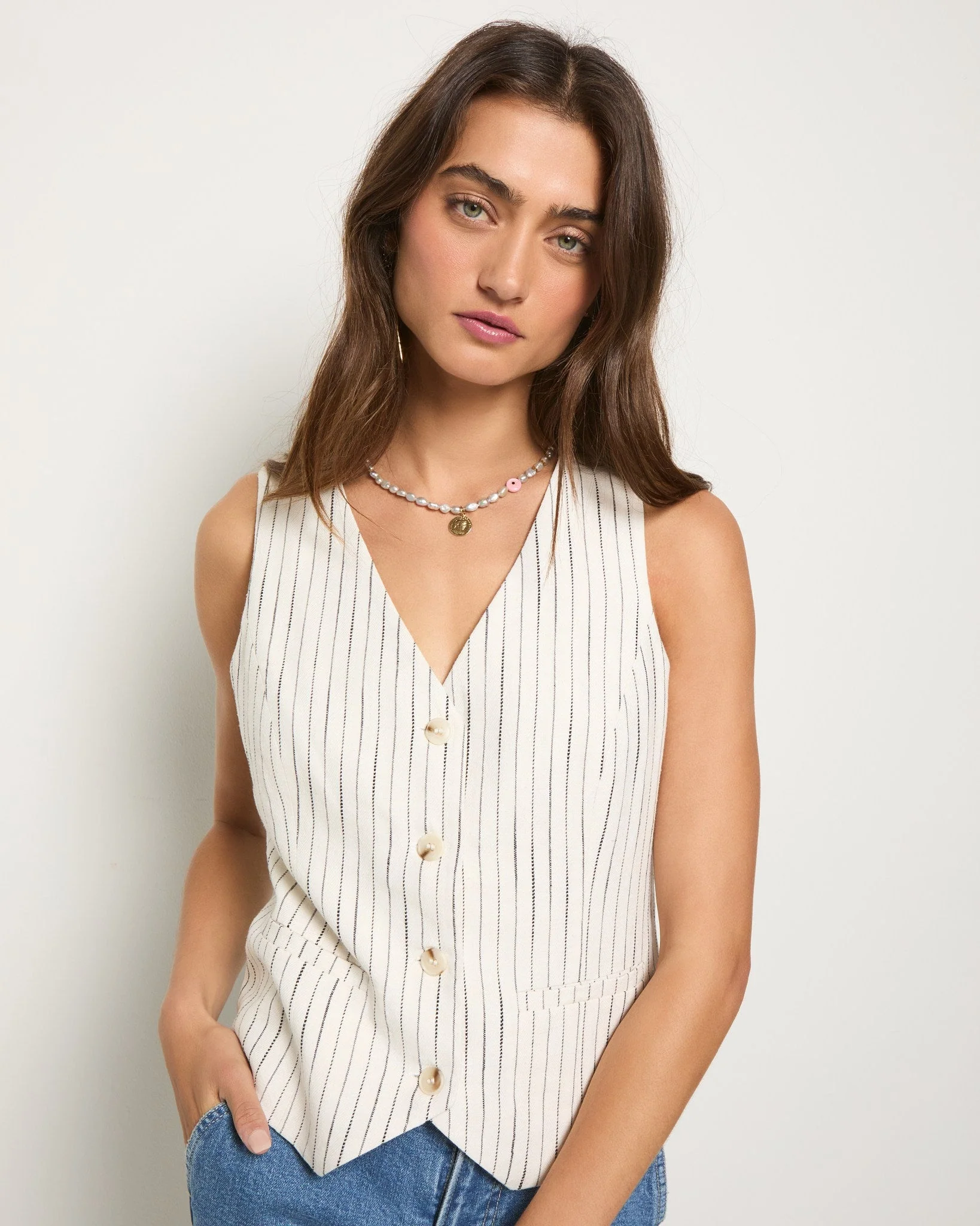 Canyon Linen Blend Vest - Image 8