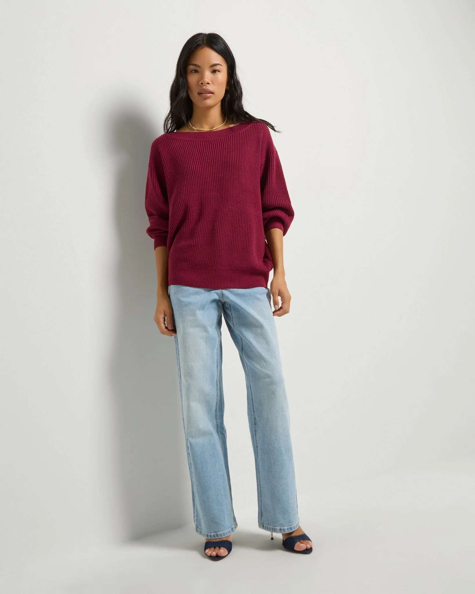Coastal One Shoulder Sweater - Image 4