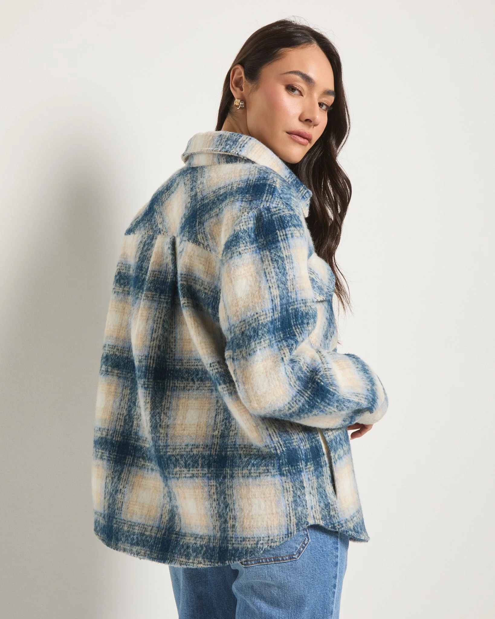 Cozy Plaid Shacket - Image 9