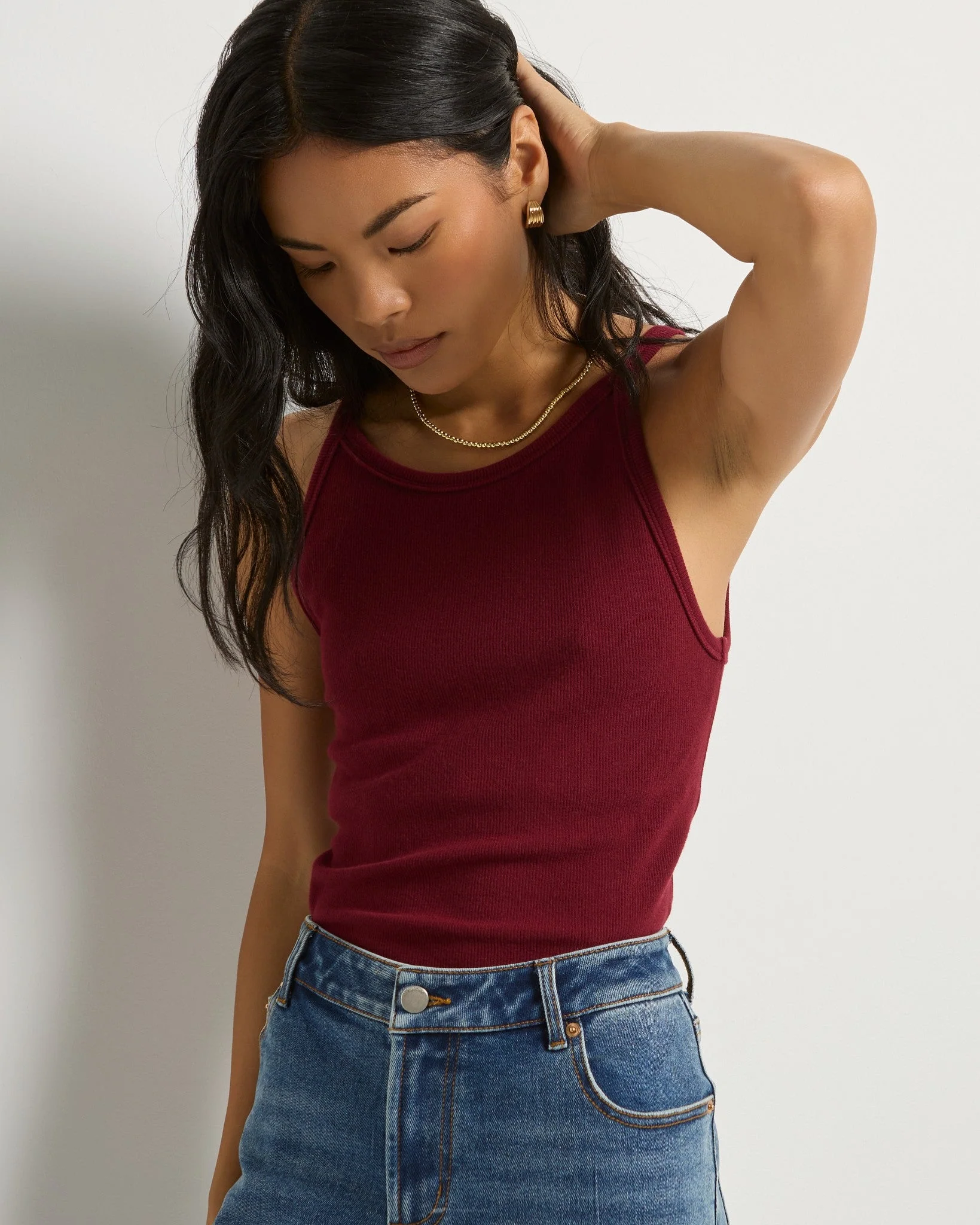 Laurel Ribbed Shelf Bra Tank - Image 3