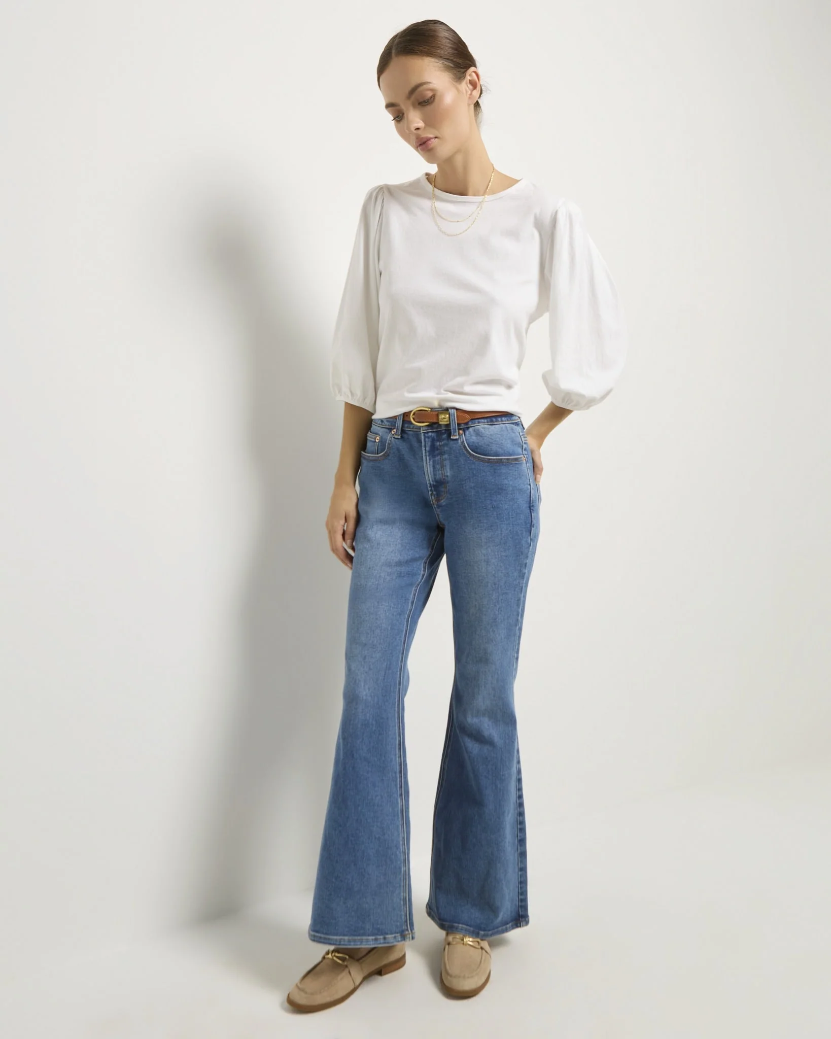 Orchid Peasant Sleeve Top - Image 9