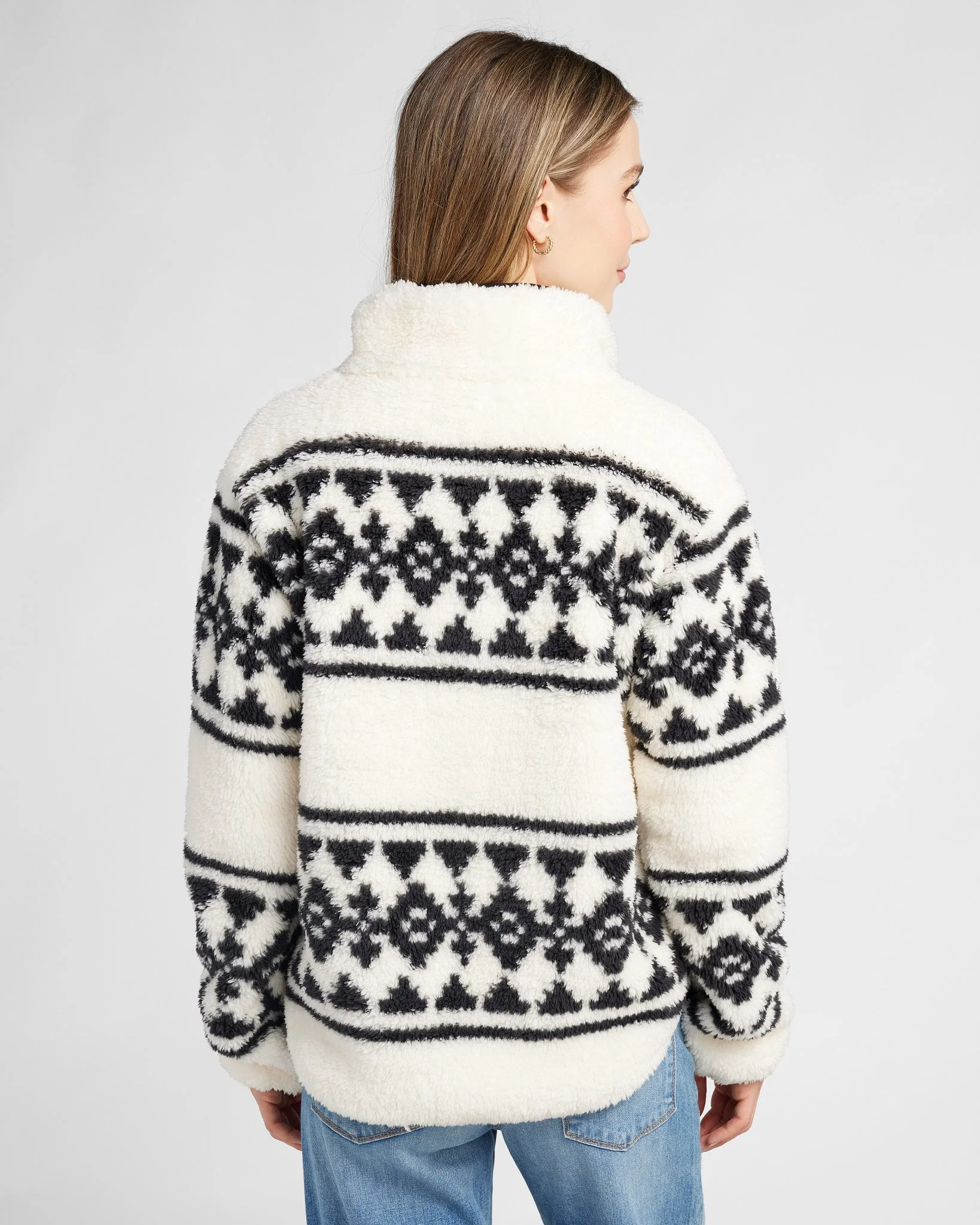 Printed Sherpa Quarter Zip - Image 6