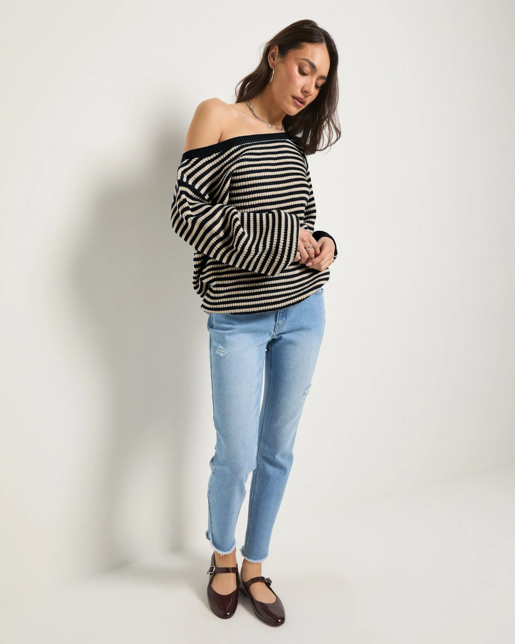 Sandy Boat Neck Sweater - Image 4