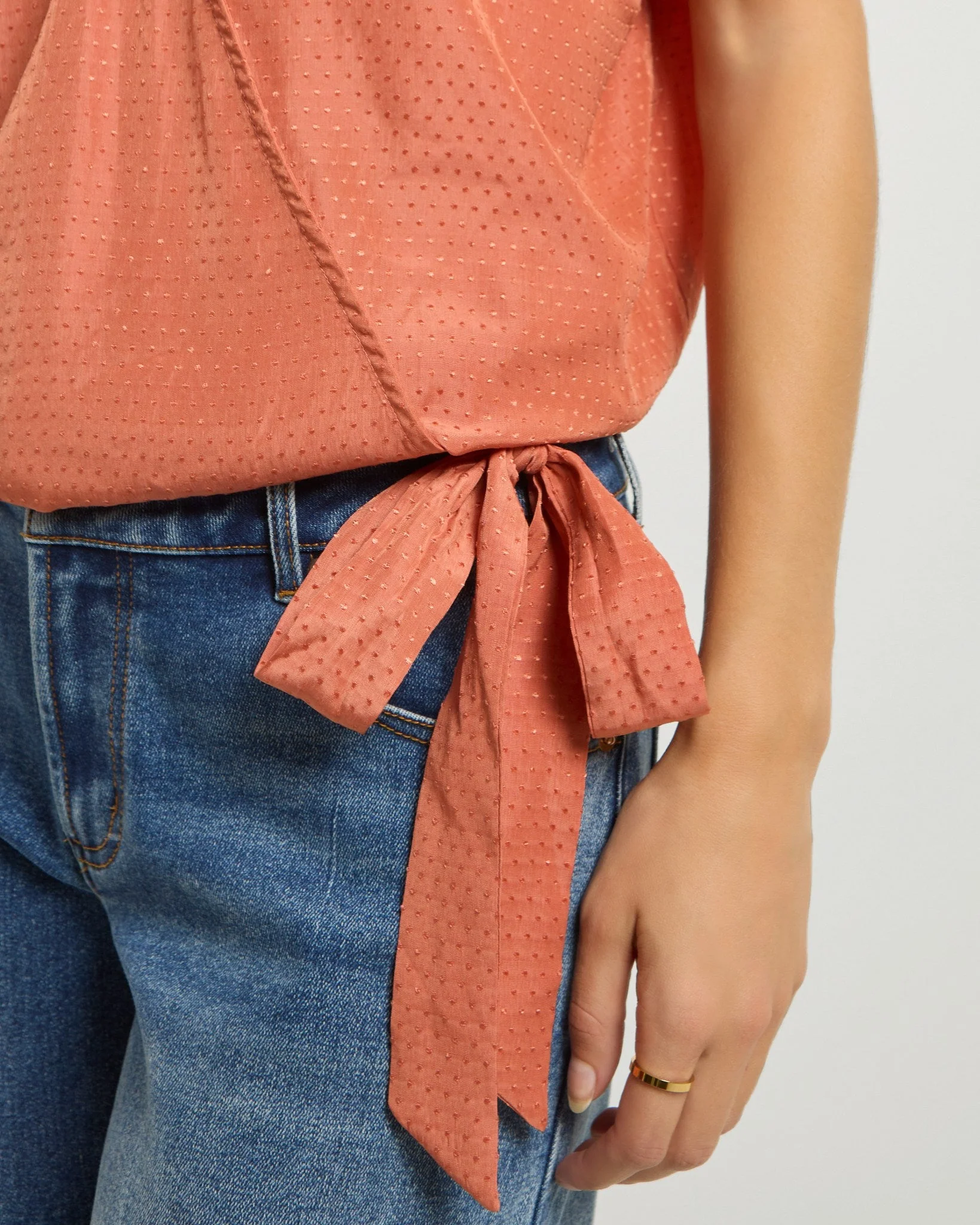 Surplice Clip Dot Top - Image 3