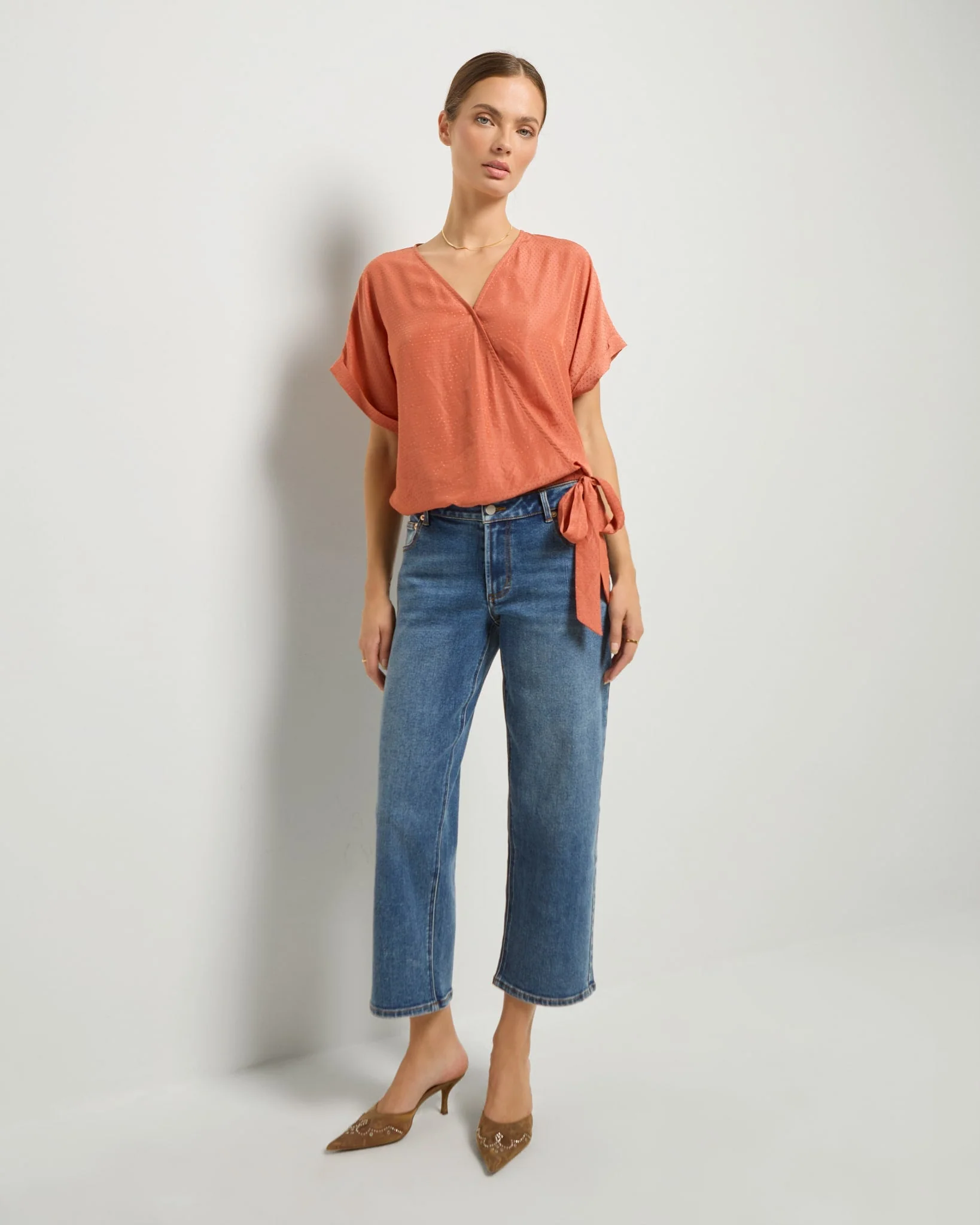 Surplice Clip Dot Top - Image 4