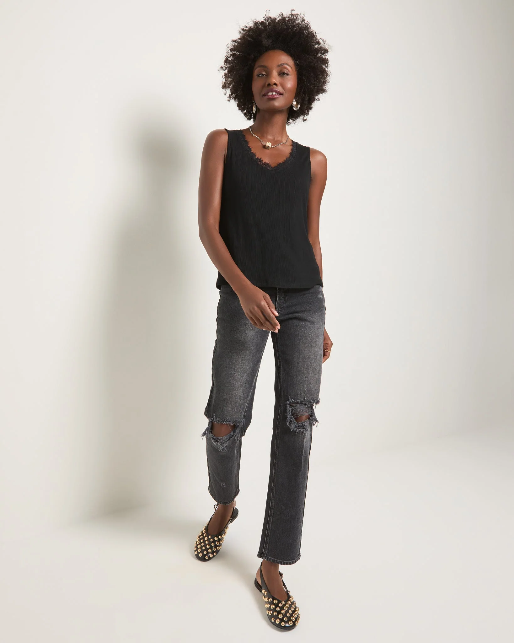 Whitecap Lace Trim Tank - Image 10