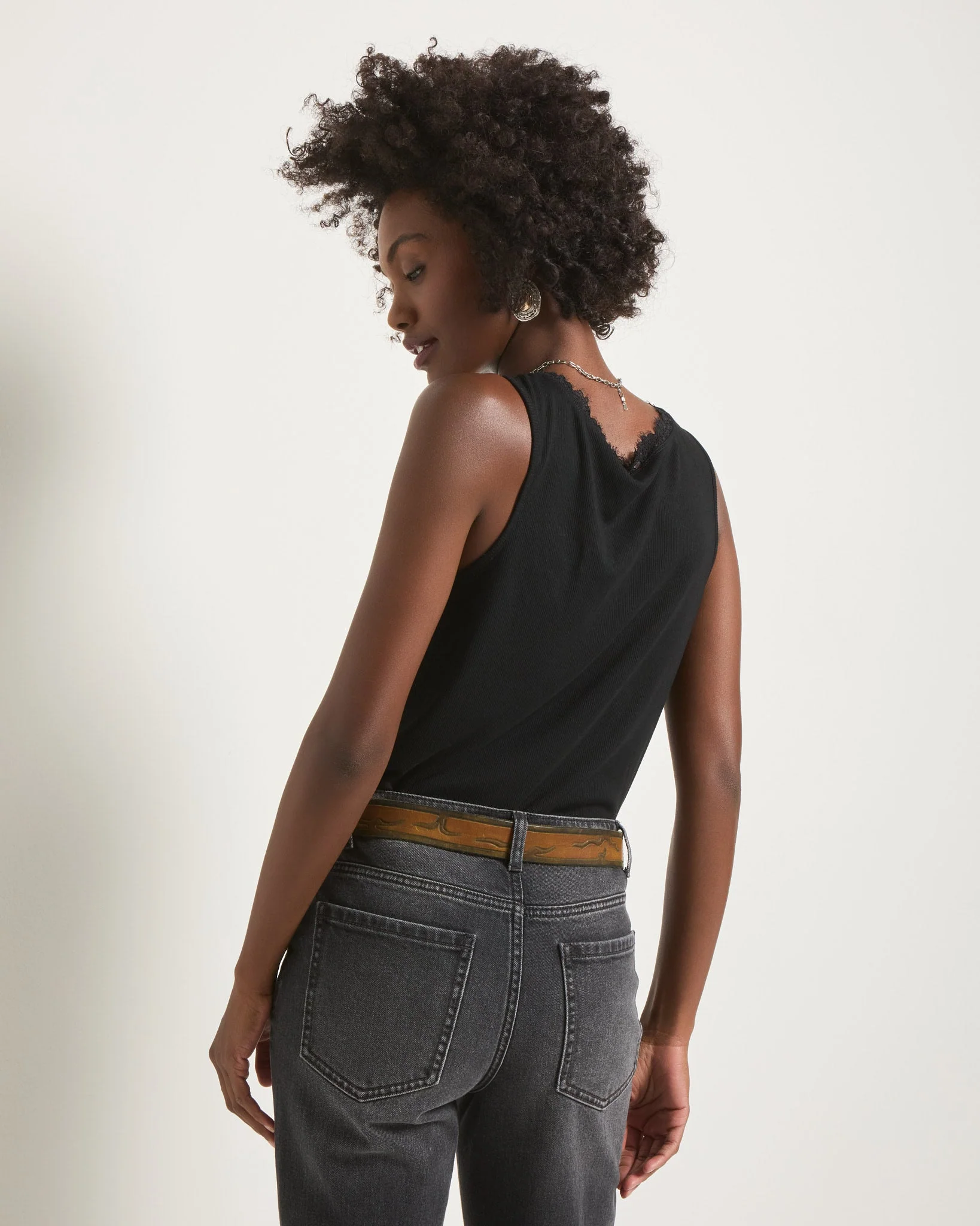 Whitecap Lace Trim Tank - Image 7