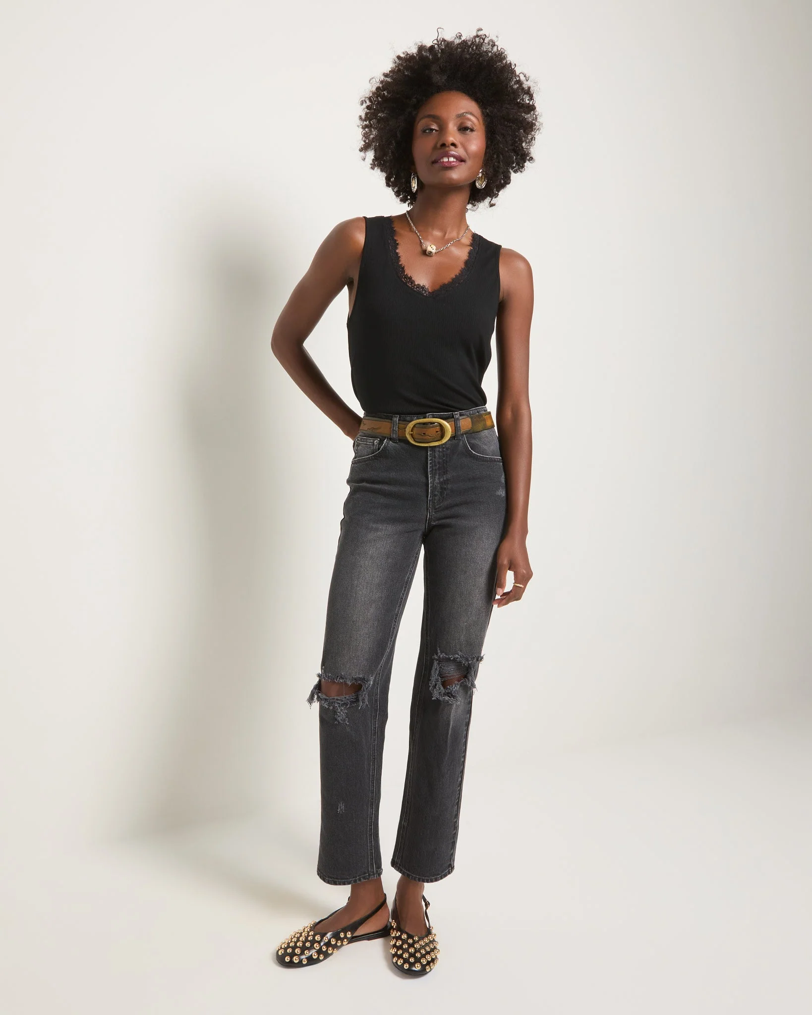 Whitecap Lace Trim Tank - Image 9